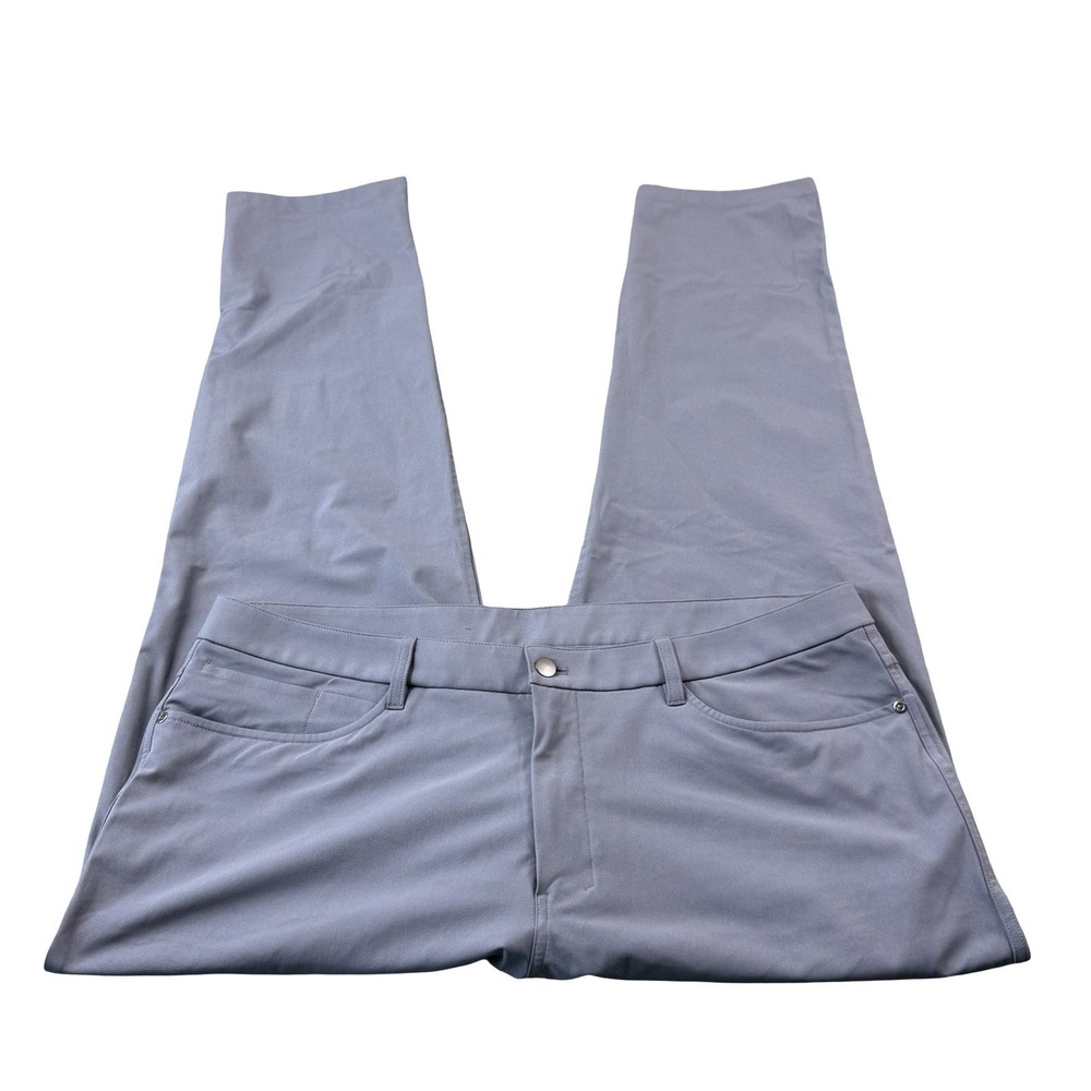 Lululemon Commission ABC Performance Gray Flat Front Chino Pant Mens 40X32